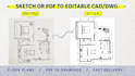 redraw pdf, or image floor plans to autocad