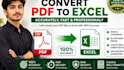 convert PDF excel accurately