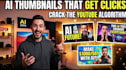 ai enhanced and handcrafted youtube thumbnail design