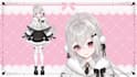 design 2d v tuber model, anime art, live2d ringing for streaming