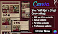 design a high converting  ugc portfolio website on canva website ugc porfolio