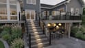 design deck, patio, porch framing and 3d render