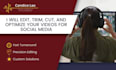 edit, trim, cut, and optimize your videos for social media