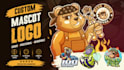 draw a custom mascot logo for gaming, sports and your brand