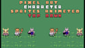 create top down pixel art character sprites and animations