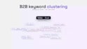 cluster and analyse your b2b keywords using python and claude ai