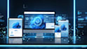 design a modern 3d website or responsive web app