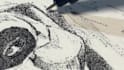 create a professional stippling and dotwork ink illustration
