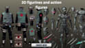 create professional 3d anime character models for figurines and action figures