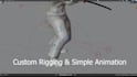 do custom 3d character rigging in blender