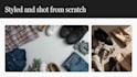 do flat lay photography for shoes and clothing