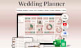 design wedding planners spreadsheet wedding google sheet events planner trackers
