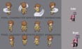 create pixel sprite animation, 2d pixel sprite sheet, character design 2d game