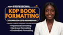 do KDP book formatting children book formatting amazon KDP book publishing