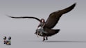 custom 3d hybrid human,fantasy creature character,unity model,feather grooming