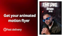 create animated motion flyers for any event