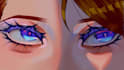 eye animation, brightness and movement