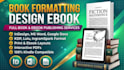 do book formatting, design ebook in designrr, indesign, ms word, google docs kdp