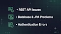 fix bugs and errors in your java spring boot application