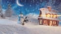 do a merry christmas video animation