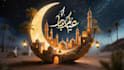 create a 3d eid mubarak video animation