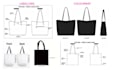 create luxury tote bag tech pack for manufacturers