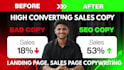 write high converting SEO landing page and sales copy