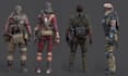 low to mid poly 3d game character for unity, unreal engine, pbr texture models