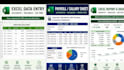 create professional excel payroll salary and attendance sheets
