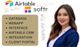 build airtable databases  automations  and softr io client portals