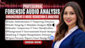 do forensic audio cleanup, noise removal, voice identification and analysis