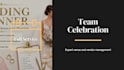 create a professional wedding planner and wedding itinerary