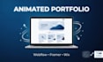 create animated website portfolio redesign with webflow framer wix