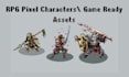 create rpg pixel character sprites and animated game asset sprite sheets
