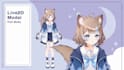 draw live 2d vtuber model, 2d vtuber model, live 2d rigging, vtuber model