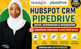 do hubspot CRM, pipedrive setup, automation and workflow integration