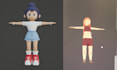 do 3d lowpoly model, character rigging for top game ready, animation in blender