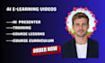 create ai elearning video training lessons, ai elearning video training courses