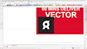 manually vector trace, recreate, or redraw blurry logo to vector