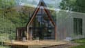 create modern tiny house cabin and small house 3d design