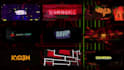 create dj logo visuals in warning, error style