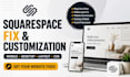 fix squarespace bug mobile layout edit customize squarespace website