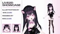 create 2d vtuber model, 2d vtuber design, live2d rigging anime for vtube studio