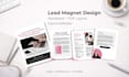 design lead magnet, workbook and PDF layouts in canva