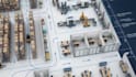 design warehouse layout, factory floor plan and industrial cad drawing