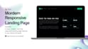 design a modern and responsive landing page