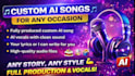 create custom ai songs from any lyrics with any style