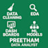 do data analysis using python, sql, excel and create power bi dashboards