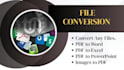 convert PDF to excel, word, powerpoint and images to PDF