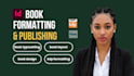 format manuscripts for kindle, kdp book interior typesetting, epub conversion